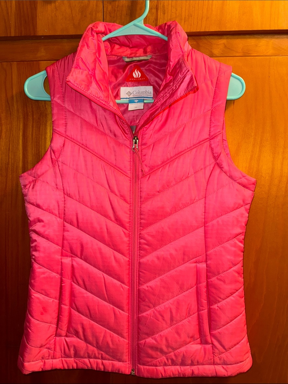 Women’s Columbia Hot Pink Quilted Packable Vest - XS